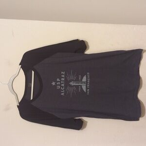 Golden Gate Alcatraz blue short sleeve shirt size XXL